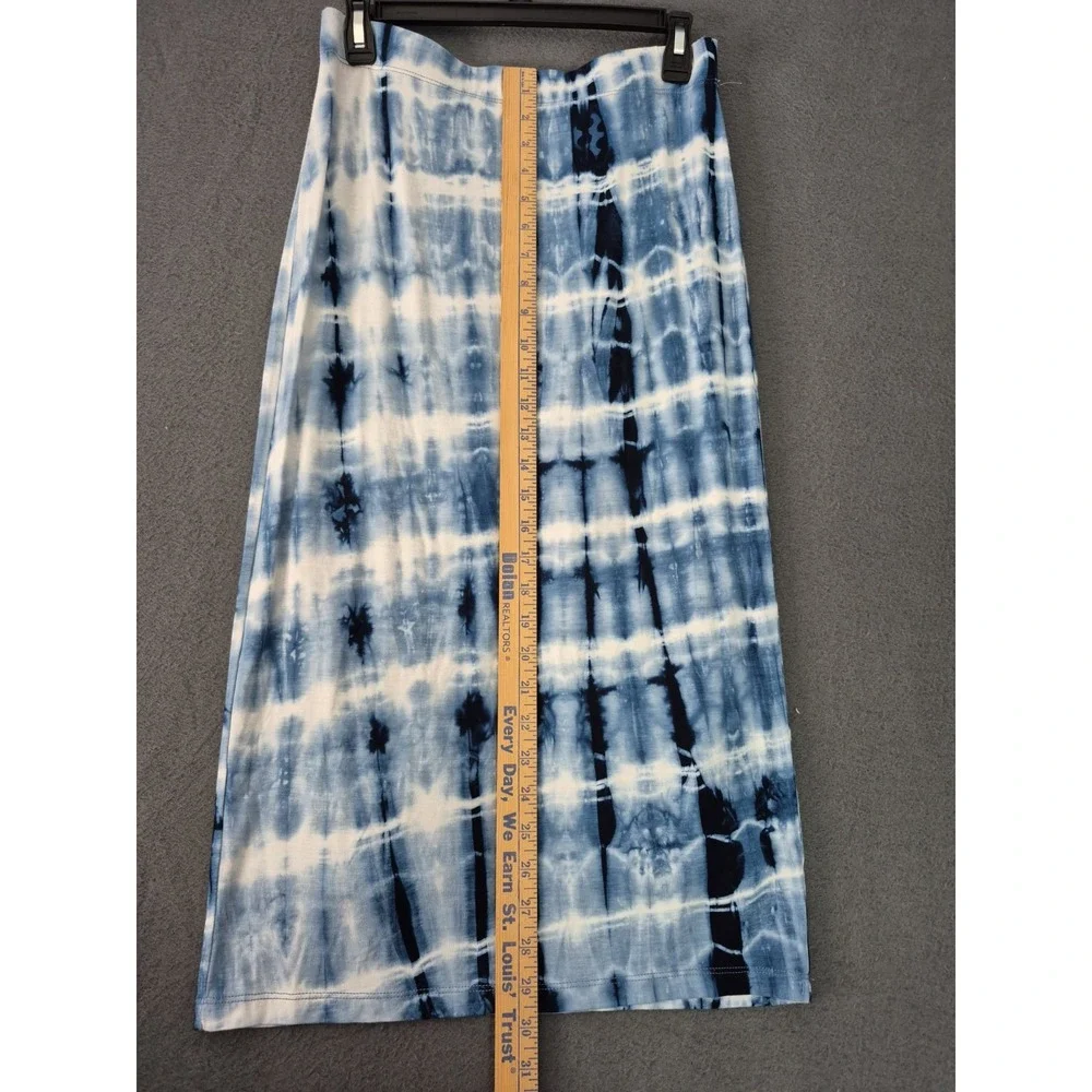 Karen Kane Pencil Skirt S Tie Dye Ombre Pattern Pull On Midi Stretch Lined NWOT